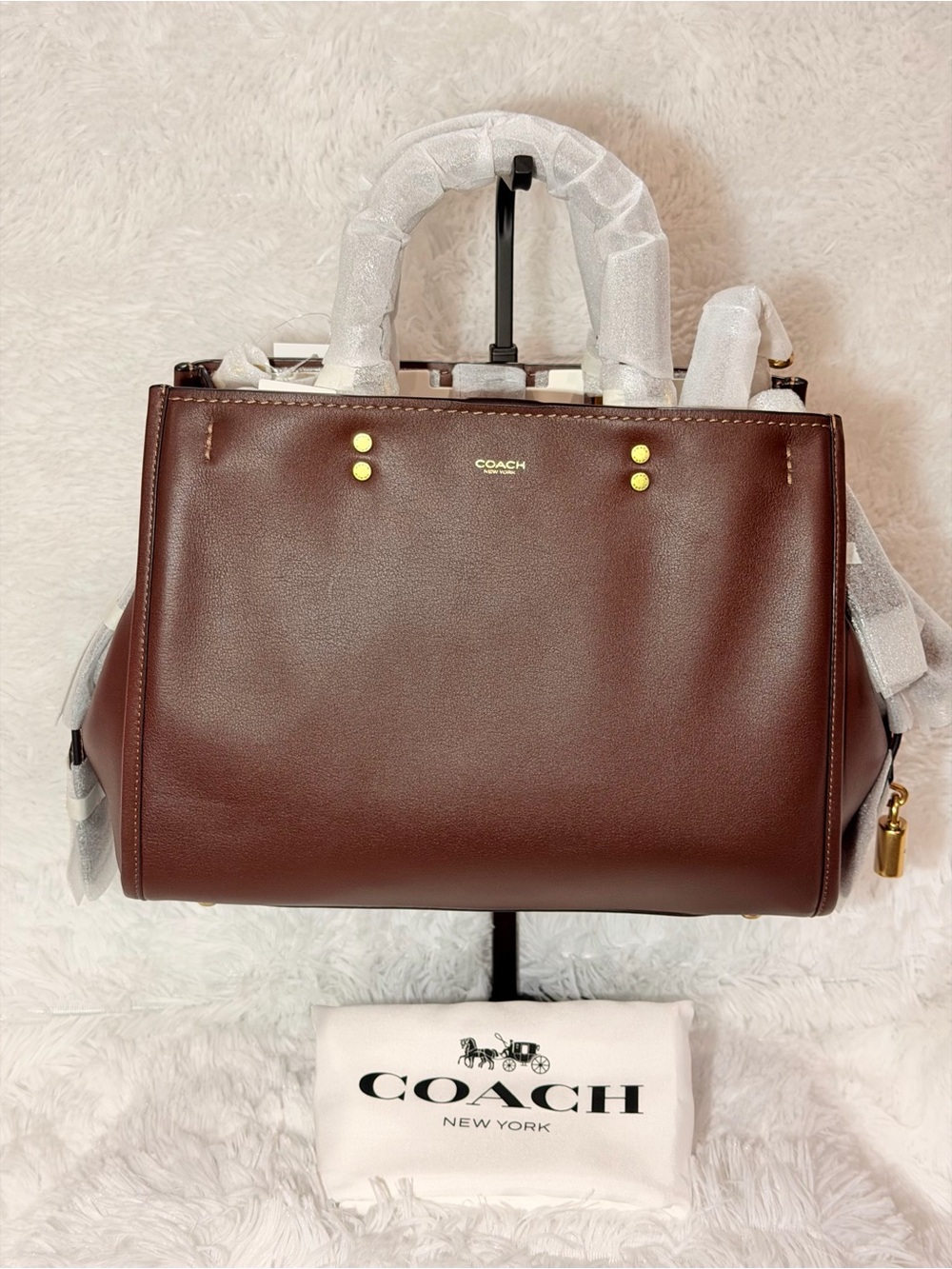 Coach Maple Rogue 31 Shoulder
Bag with Brass Accents NWT